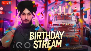 BIRTHDAY STREAM  LIVE BGMI ACTION 🎂🥳  iQOOSouLRonY  BGMI [upl. by Maggee]