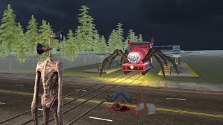 Franklin Become Siren Head To Fight Choo Choo Charles horror Train  INDIAN BIKES DRIVING 3D [upl. by Adniuqal]