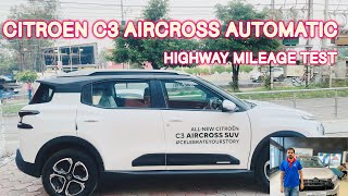 Citroën C3 Aircross Automatic Mileage Test 2024 [upl. by Aremus]