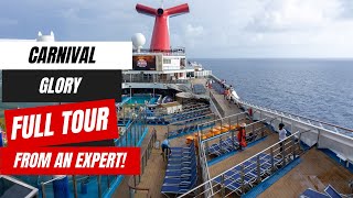 Carnival Glory Full Tour 2024  Port Canaveral Bahamas Cruises [upl. by Yboc]