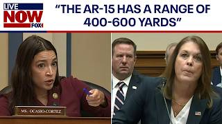 AOC questions Secret Service perimeter against AR15 rifle range  LiveNOW from FOX [upl. by Nochur]