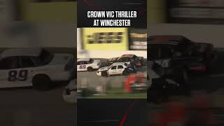 Crown Vics getting after it at Winchester Speedway 2023 [upl. by Ettelliw679]