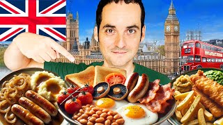 AMERICAN Tries the MOST Iconic British Foods London Food Guide [upl. by Oina]