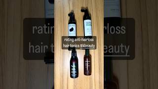 Trying and rating 4 anti hairloss hair tonics so you dont have to haircare antihairloss [upl. by Knutson]