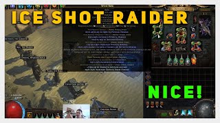 POE 316  ICE SHOT RAIDER Build  What am I farming now [upl. by Aminta]