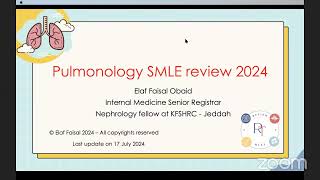 SMLE review course 2024  Pulmonology [upl. by Dag672]