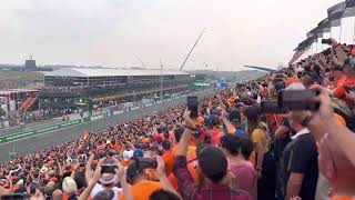 Start of the Dutch Grand Prix 2022 Zandvoort Grand Stand 2 view Max Verstappen Wins 🇳🇱 [upl. by Nnylaf]