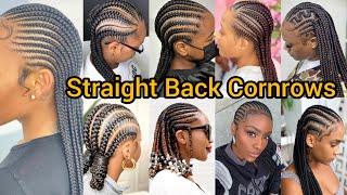 Straight Back Cornrow Hairstyles  Most Beautiful Cornrow Braid Hairstyles  Braided Hairstyles [upl. by Jaynell976]