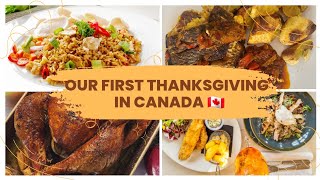 OUR FIRST THANKSGIVING CELEBRATION IN CANADA FUN Vlog [upl. by Eah]