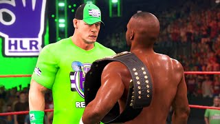 WWE 2K22 MyRISE  JOHN CENA WANTS MY CHAMPIONSHIP [upl. by Tiras]