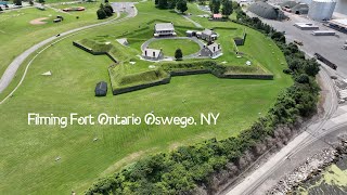 FILMING Fort Ontario Oswego New York I captured a few nice drone aerials [upl. by Akilak]