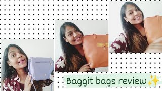 Baggit bags review ✨ Myntra handbags haul ✨🧡 [upl. by Eadas]