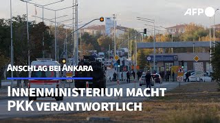 Nach Anschlag Türkei fliegt Attacken auf PKKStellungen  AFP [upl. by Ahsinroc]