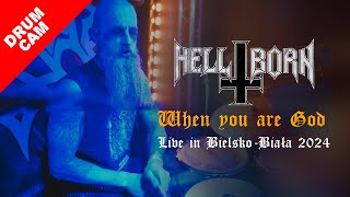 HELL BORN  When you are god  Diabolizer drum cam  Live in BielskoBiała 2024 [upl. by Letsyrk]