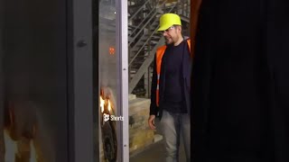 Fire VS Fireresistant Glass 🔥😮‍ shorts [upl. by Georges]