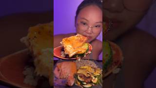 SALMON amp VEGGIES MUKBANG 🐟🤩✨ mukbang eatwithme [upl. by Neelak536]