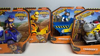 Paw Patrol Toys Unboxing  Rubble and Crew Vehicles  Mix Wheeler Rubble and Charger  ASMR [upl. by Damon616]