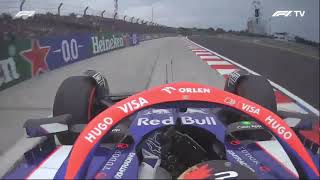 Yuki Tsunoda Crash In Q3  2024 Hungarian Grand Prix  On Board [upl. by Harsho]