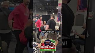 Chicago Bears fan meets Jordan Love at Super Bowl 58 nfl [upl. by Koal998]