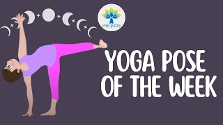 Yoga Pose of the Week  Half Moon Pose  Improve Flexibility amp Balance with Yoga  Yoga Guppy [upl. by Annovad692]