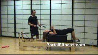 Ejercicios en Pilates Reformer con caja larga o long box [upl. by Neyr522]