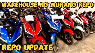 MURANG REPO MOTORCYCLE WAREHOUSE SA METRO MANILA MAY BIGBIKESNMAXPCXAEROX AT BAHA NG CLICK [upl. by Retxab819]