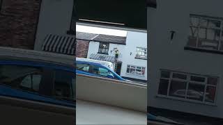 Worker falls from ladder in Stockport UK [upl. by Palm114]