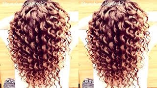 HOW TO DO SPIRAL CURLS  CURLING WAND HAIR TUTORIAL  Braidsandstyles12 [upl. by Chariot]