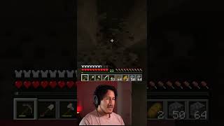 MARKIPLIER MINED DIAMONDS with a stone pick  Markiplier Minecraft [upl. by Merth]