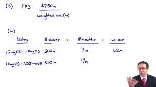 EPS  Basic EPS Example  ACCA Financial Reporting FR [upl. by Dulciana]