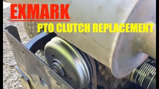 EXMARK PTO CLUTCH REPLACEMENT [upl. by Ainevul943]