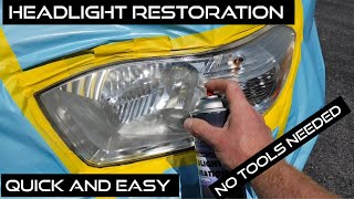 PERMANENT HEADLIGHT RESTORATION [upl. by Eidnahs]