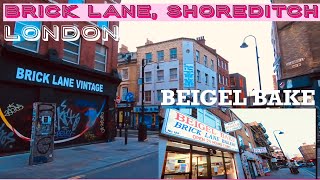 WALK TO WORLD FAMOUS 24 HOURS BEIGEL BAKE BAKERY  BRICKLANE EAST LONDON [upl. by Kielty]