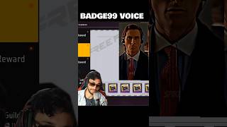 Badge99 Voice VS Freefire Voice Notes🔥 freefire badge99 [upl. by Telracs]