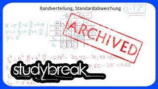 ARCHIVIERT Randverteilung Standardabweichung  Deskriptive Statistik [upl. by Grobe]