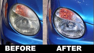 DIY 10 Headlight Restore  Bugeye WRX [upl. by Ellevehs]