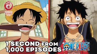 1 Second from 1000 Episodes of One Piece [upl. by Najtsirk]