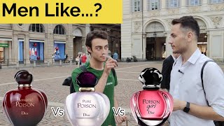 Men react to Dior Hypnotic Poison Dior Pure Poison Dior Poison Girl [upl. by Hamachi]