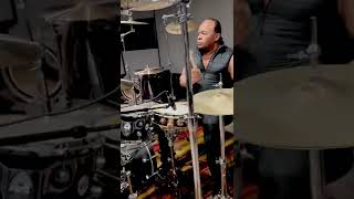 Jonathan Moffett FUNKY Single Pedal Foot Groove [upl. by Lehsar]