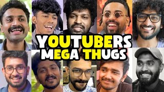 Malayalam Youtubers Thugs🔥  Mega Thug Life Compilation  Thug Life Malayalam [upl. by Eidualc]