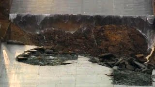 OROVILLE DAM Raw Video Of Damage To Oroville Dam Spillway [upl. by Lihp]