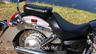 2012 HONDA SHADOW AERO 750 [upl. by Tonl]