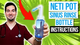 How to use a neti pot correctly and nasal saline irrigation at home [upl. by Dayna]