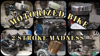 Various 2 stroke motorized bike motors [upl. by Vladimar]