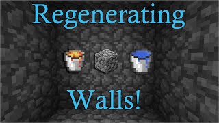 How to Build Regenerating Walls In Minecraft [upl. by Ystap]