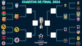 ASÍ se JUGARÁN los CUARTOS DE FINAL en la CONCACHAMPIONS 2024 [upl. by Enyamert]