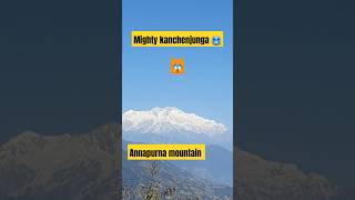 Mighty Kanchenjunga 🥶Annapurna Conservation Area 🥲youtubeshorts travel sikkim nepaltravel [upl. by Atikihc]