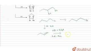 Convert  a 1Bromobutane to 2bromobutane b 1Bromobutane to 12dibromobutane [upl. by Soll608]