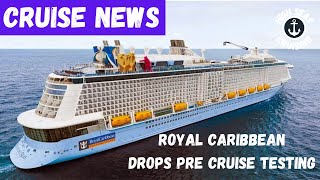 Royal Caribbean Group Drops Pre Cruise Testing on Short Sailings [upl. by Diad390]