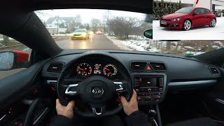 2013 Volkswagen Scirocco III 14 TSI 160 Hp Pov Test Drive  Drive Wave [upl. by Sumner]